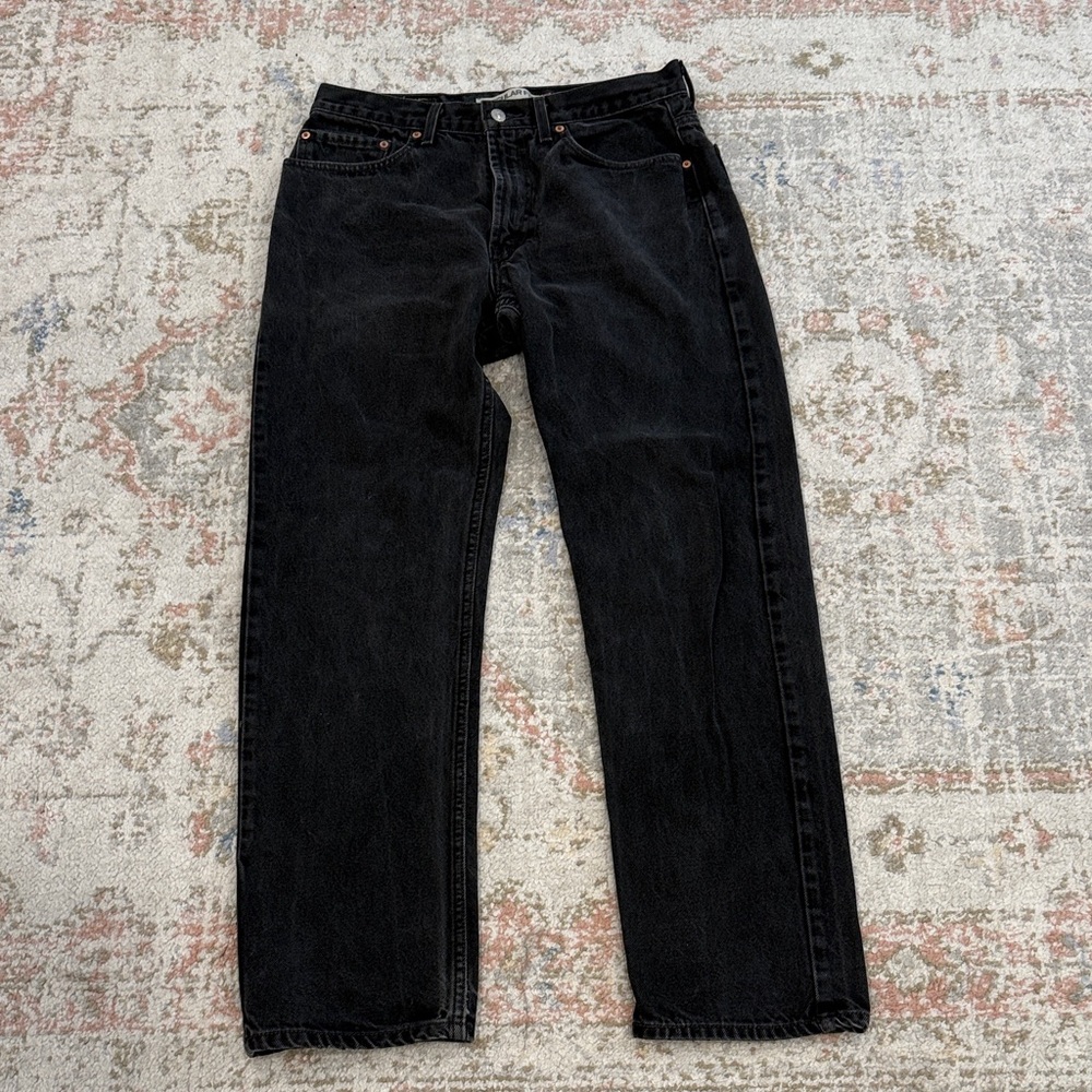 Levi's Black Straight Jeans